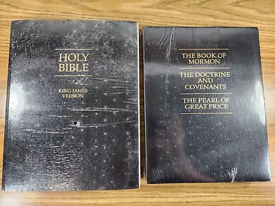 Extra Large Print LDS Scriptures 8.5 X 11 Holy Bible Triple Book Of Mormon NEW • $49.99
