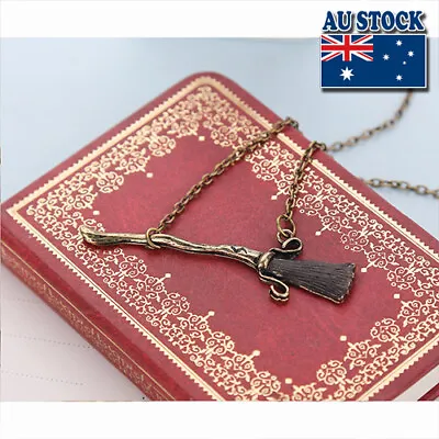 Harry Potter And The Deathly Hallows Firebolt Broom Pendant Necklace Cosplay • $9.79