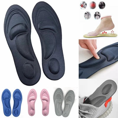 £2.98 • Buy Memory Foam Orthopaedic Shoe Insoles 4D Unisex Insert Pads Mens Women UK 3-11