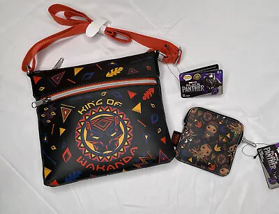 Funko Marvel Black Panther Wakanda Forever Crossbody Messenger Bag & Coin Purse • $12