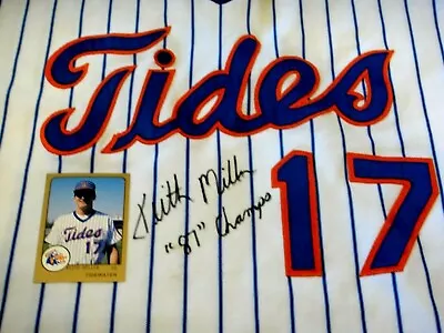 Photo Matched Keith Miller Game Used Worn 1987 Tidewater Tides Uniform Ny Mets • $450