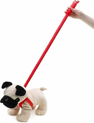 £11.99 • Buy Pug Soft Toy Dog On Stiff Lead - Plush Stuffed Toy - Teddy Soft Kids Xmas NEW