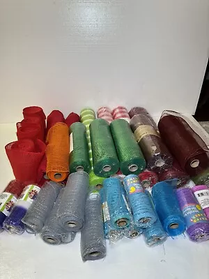 Wreath Making Supplies Lot Deco Mesh • $25