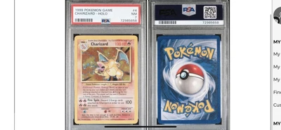 $600 • Buy 1999 Pokemon Charizard Base Set 4/102 - PSA 7 NM