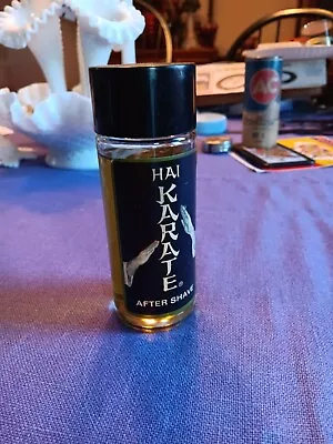 Vtg Hai Karate After Shave--4 Fl.oz 1968 Glass Bottle~~over 80% Full..HAI KARATE • $68.99