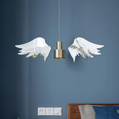 £5.19 • Buy Angel Wings Acrylic Mirror Stickers Wall Art Decals Children Bedroom DIY Decor
