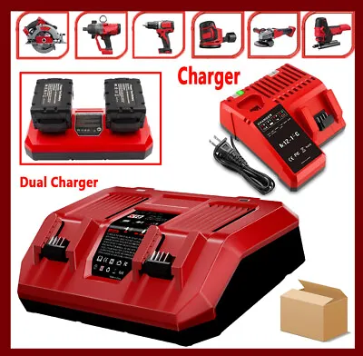 For Milwaukee For M18 For M12 48-11-2401 12V-18V Lithium Battery Rapid Charger • $33.99