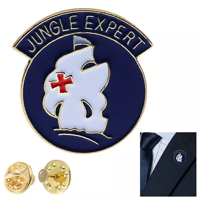 US Army Jungle Expert Lapel Hat Tie Pin Badge 1-inch Wear It Proudly Collectible • $8.80