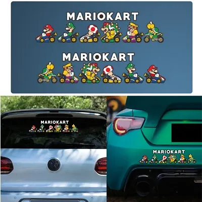 12 X Characters Super Mario Kart Decal Stickers Vinyl Auto Car Truck SUV Window • $3.95