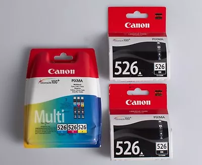 Canon CLI- 526 Multipack Ink - Cyan/Magenta/Yellow AND 2x Black • £14.99