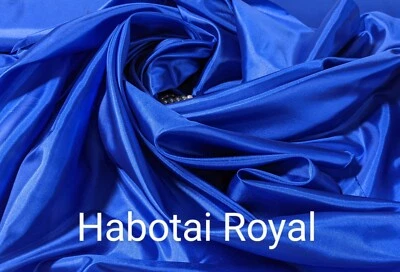 $3.97 • Buy Silk Habotai Lining Royal Blue 60  Wide By Yard , Blouse, Scarves, Lingerie.