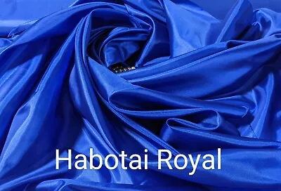 Silk Habotai Lining Royal Blue 60  Wide By Yard  Blouse Scarves Lingerie. • $4.50