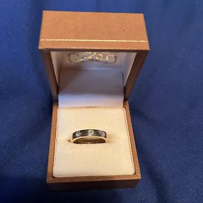 £480 • Buy 18ct Yellow Gold Clogau Ring Size M Wedding, Eternity, Love