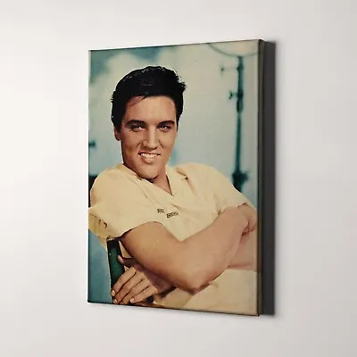 Elvis Presley 1958 Music Movies 1950s Vintage Canvas Wall Art Print • $49