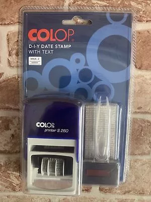 £16.99 • Buy Colop DIY Date Stamp With Text Printer S260 NEW