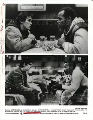 1983 Press Photo Danny Glover & Matt Dillon In  The Saint Of Fort Washington  • $19.99