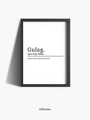 Gulag Definition Gaming Prints Gifts For Gamer Wall Art COD Warzone Poster Decor • £2.99