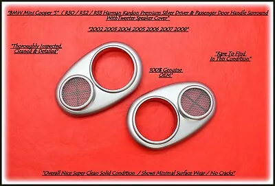 MINI COOPER S R50 R52 R53 (LH) Drivers (RH) Passenger Door Speaker Grille Set OE • $119.95