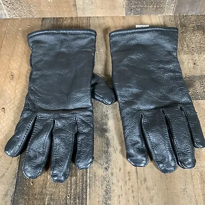 Leather Sheepskin Gloves Black Size 7 Unwrapped Inc. • $17.99