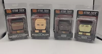 Tiki Tiki Totem - Star Trek Next Generation WORF DATA GEORDI PICARD Set Of 4 • $10.99