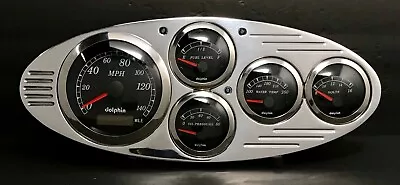 1932 Ford Car 5 Gauge GPS Dash Cluster Black • $378