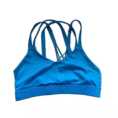 C9 By Champion Wireless Unpadded Aqua Blue Strappy Back Sports Bra Women's XS • $11.99