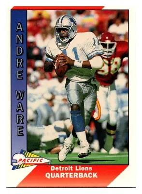 1991 Pacific #147 Andre Ware Lions • $1.35