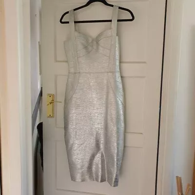 Silver Coast Dress Size 10 • £9.50