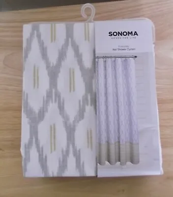 $19.99 • Buy Sonoma Goods For Life Ikat Shower Curtain - Multi-color - 70  X 72  - Nip