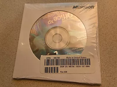 SEALED Microsoft Windows Office XP Small Business W/ P Key CD 2002 Version Disc • $20