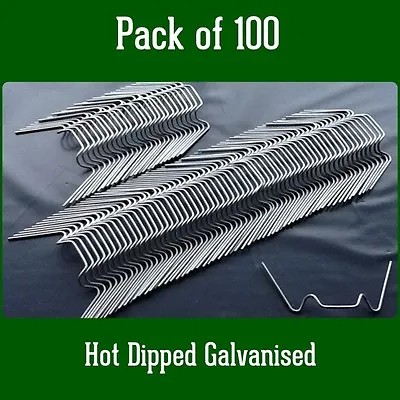 £6.46 • Buy Greenhouse Parts Spares Spring Wire ' W ' Glazing Glass Clips Pack Of 100