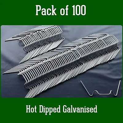 Greenhouse Parts Spares Spring Wire ' W ' Glazing Glass Clips Pack Of 100 • £7.47