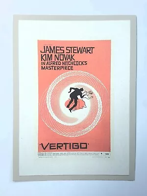 5.5 X7.5  Vertigo 1958 Mini Movie Poster Reprint. • $7.95