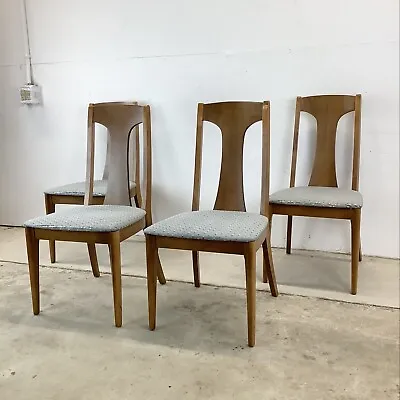 Set Mid-Century Modern Walnut Dining Chairs- Four • $1100