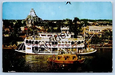 Vintage Disneyland Mark Twain Keel Boat Frontierland Theme Park Postcard G89 • $4.99