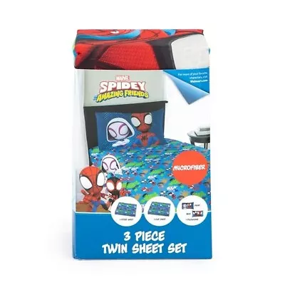 MARVEL SPIDEY 3-piece Twin Sheet Bedding Set • $18