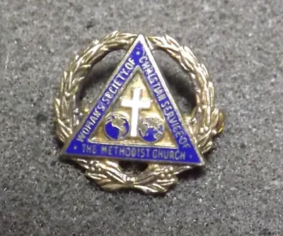 Vintage Woman's Society Of Christian Service Of The Methodist Church Lapel Pin • $6