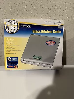 Taylor The Biggest Loser Glass Top Digital Food Scale 6.6 LB Capacity • $7.99