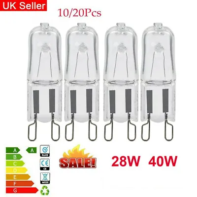 2-10-20 Pcs G9 Halogen Bulb 28W 40W 230V Capsule Light Replace LED Bulbs Lamps • £3.39