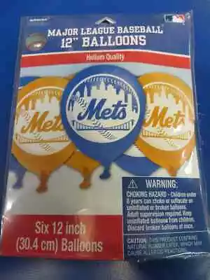 New York Mets MLB Pro Baseball Sports Banquet Party Decoration Latex Balloons • $8.47