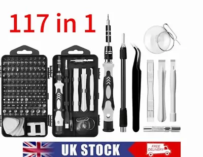 117 In 1 Magnetic Precision Screwdriver Set Computer Pc Phone Repair Tool Kit UK • £8.99