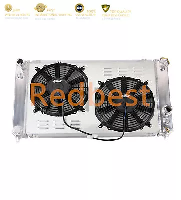 3Row Alu Radiator&Shroud&Fan For 86-05 Chevy Blazer S10 GMC/Jimmy LS Swap 26.3 W • $156.99