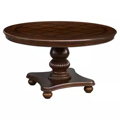 Lexicon Lordsburg Wood Dining Room Round Dining Table In Brown Cherry • $586.46