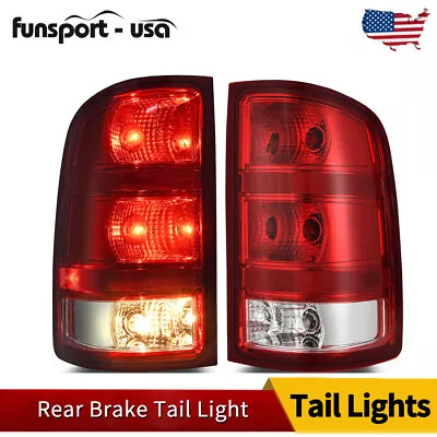 Pair Set Tail Lights Rear Brake Lamps For 2007-2013 GMC Sierra 1500 2500 3500 HD • $55.90