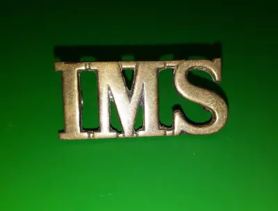 Ww2 Indian  Medical Service Brass Shoulder Title • $6.20