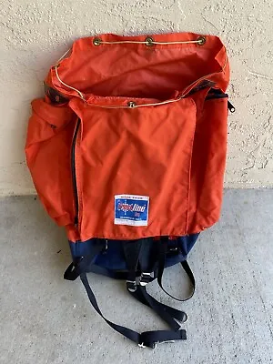 Vintage 70s Frostlne Kits Rucksack Backpack Daypack Hunting Bag EUC Orange • $59