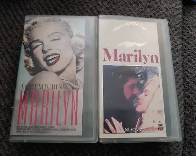 Lot 2 Marilyn Monroe VHS Tapes 80s VTG Vestron CBS Fox Movies NIAGRA REMEMBERING • $9.95