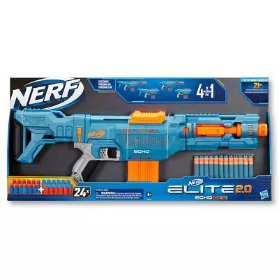 $51.99 • Buy Nerf Elite 2.0 Echo CS 10 Blaster 24 Nerf Darts 10 Dart Clip 8+ Years Toy Gun AU