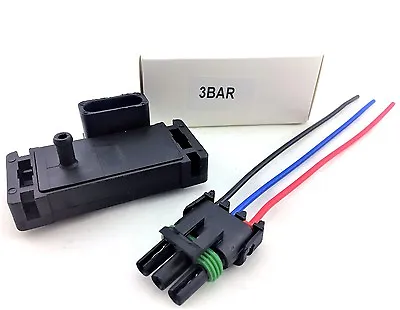 3bar 3 Bar Map Sensor Fits Electromotive Motec Megasquirt & Plug Harness Kit Gmc • $49.95