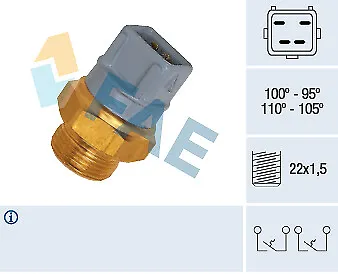 Temperature Switch Radiator Fan Fae 37970 For Ford • £17.46